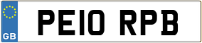 Trailer License Plate